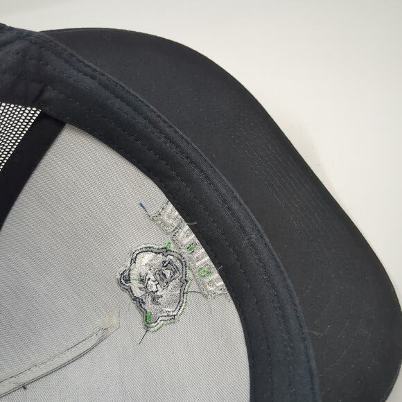 Roar Snapback Trucker Hat Black OS Adjustable Embroidered Mesh Back Sport-Tek - Picture 8 of 9